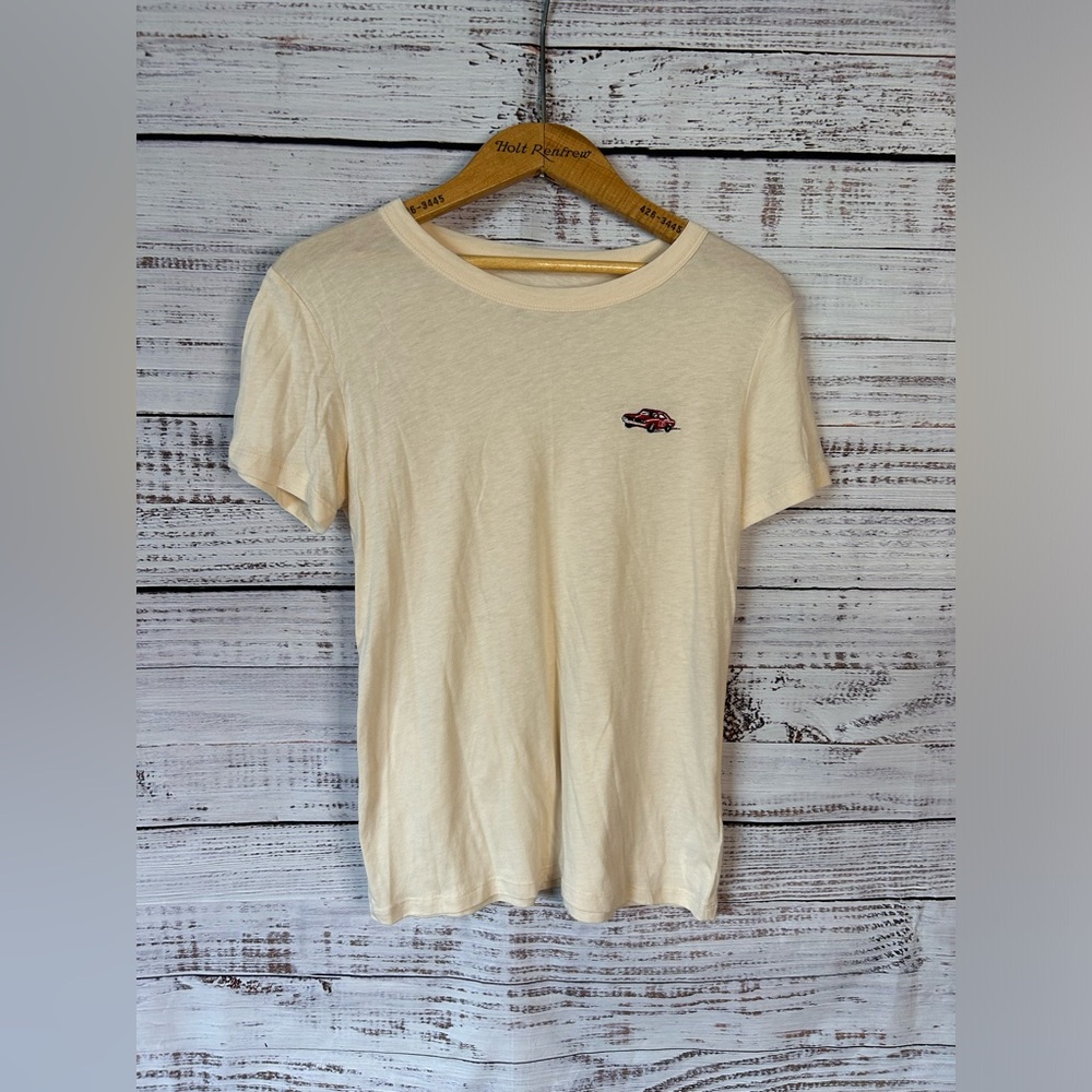SUNDAY BEST (Aritzia) - Embroidered "Hot Rod" Tshirt 🏎️